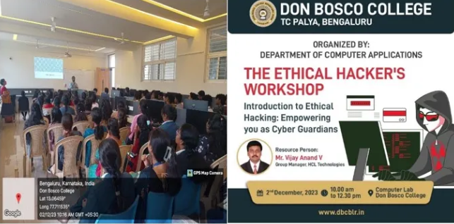 The Ethical Hacker’s Workshop, Don Bosco College
