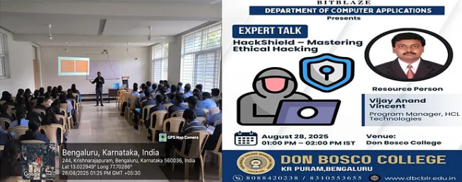 Expert Talk HackShield, Don Bosco College